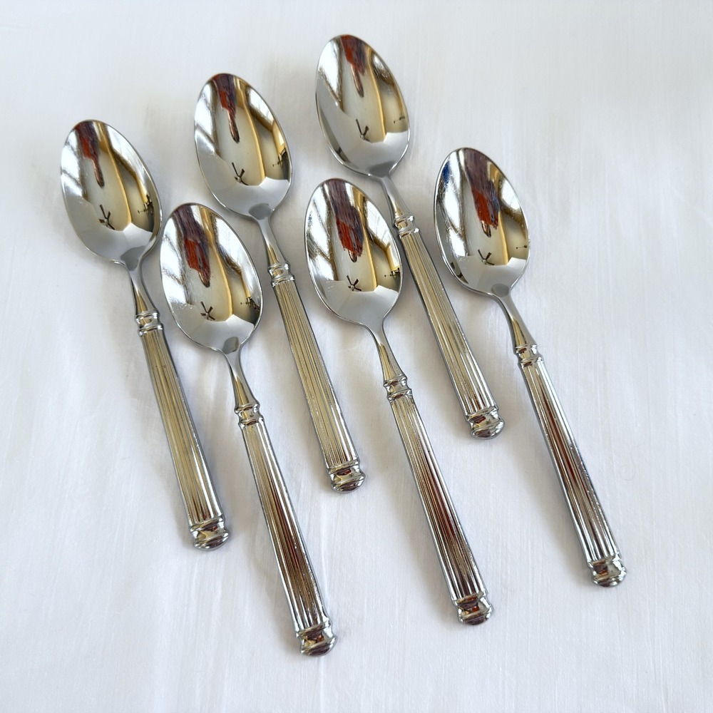 6X Cambridge CONTINENTAL 18/10 Stainless 8 Inch Soup/Place Spoons Glossy